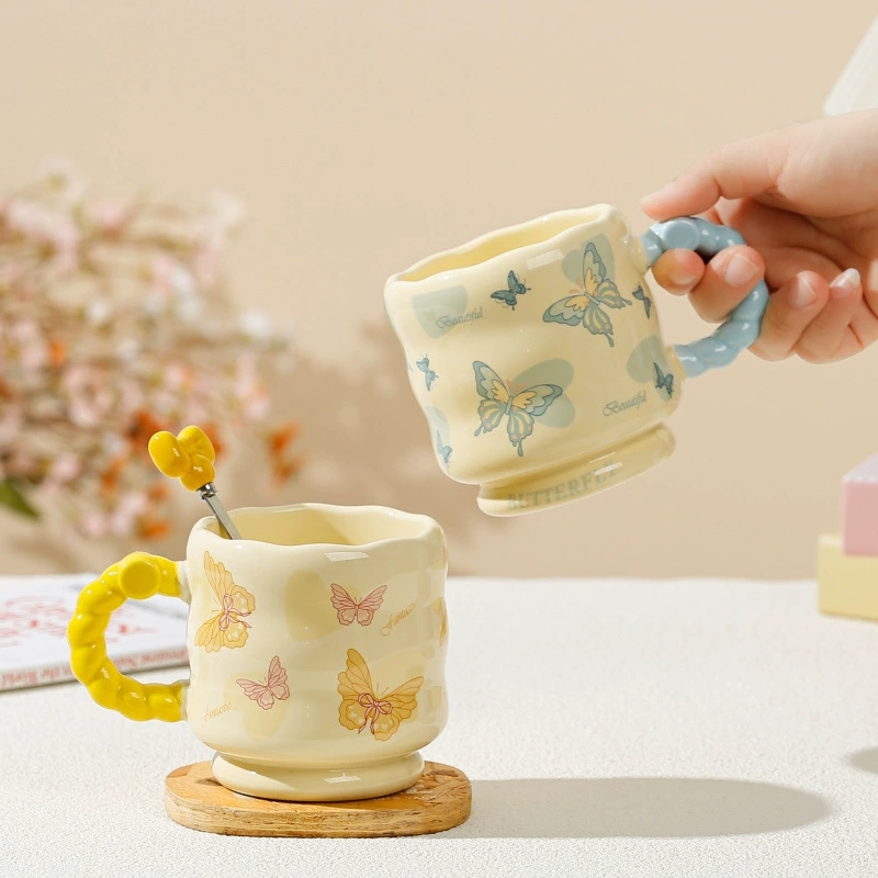 High quality ceramic coffee wineglass, Birthday gift