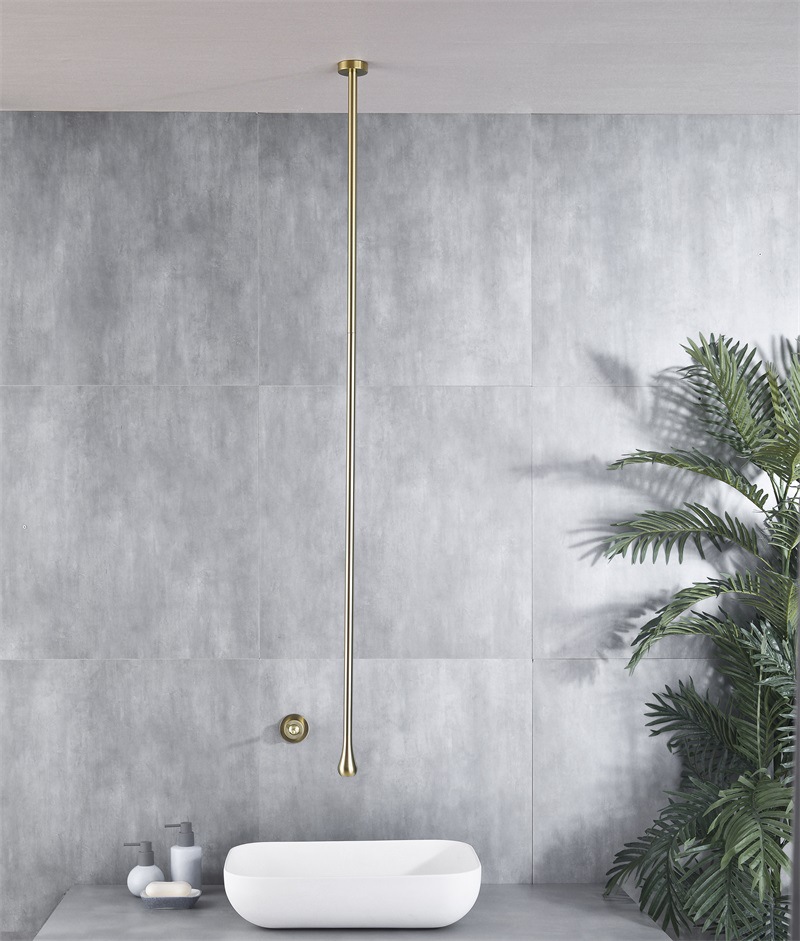 Kaiping Youjia Sanitary Ware Creative water Drop Ceiling Faucet, Suspended ceiling faucet, concealed column basin, suspended faucet 30593 undefined