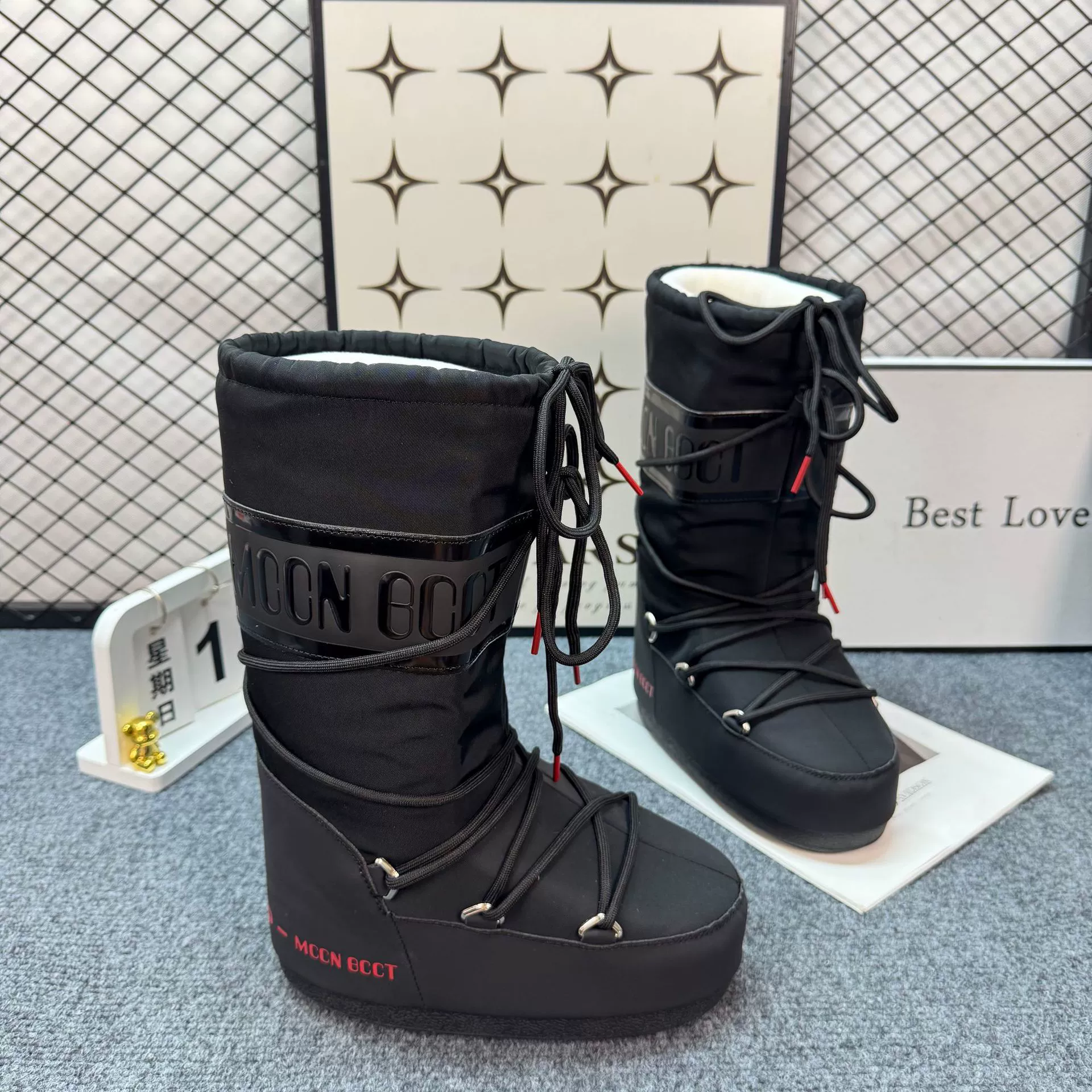 Space winter ski keep warm non-slip boots platform