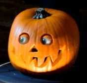 越境新品樹脂工芸品多目斜目かぼちゃハロウィンアレンジ置物装飾創意ホームリビング|undefined