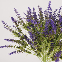 仿真花多叉薰衣草单支 24叉春草薰衣草简约室内客厅假花装饰摆件