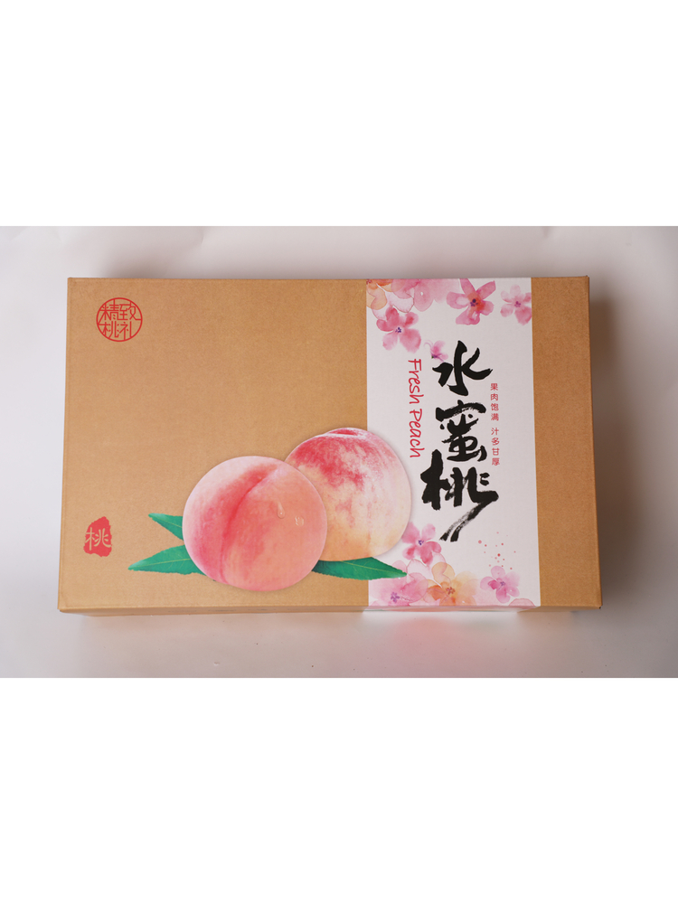 Algodón de perla de melocotón 6 / 8 / 12 / pedazo de melocotón amarillo, melocotón, pera, regalo expreso, embalaje de cartón, caja de regalo