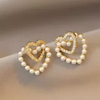 Модные универсальные серьги из жемчуга, стиль Chanel, интернет-знаменитость
