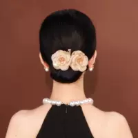 Tiktok в том же стиле цветочные бигуди для волос Роскошные ленивые бигуди для волос легкие Роскошные темпераментные аксессуары для волос Цветочная скобка двойной цветочный головной убор