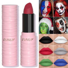 DUNUF6 Color Face Lipstick Matte Halloween Makeup Face Body Paint Human Face Makeup White Lipstick Cross-border