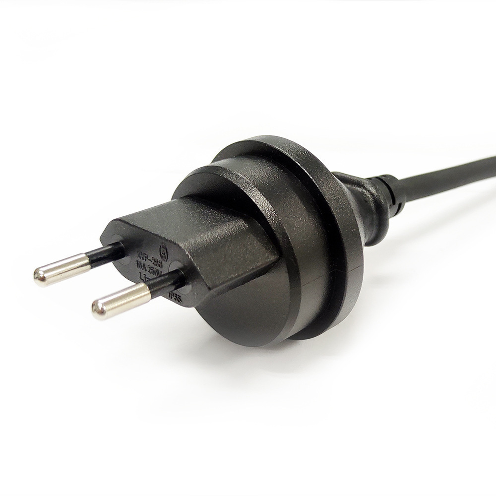 源头供应欧规瑞士两芯IP55户外防水插SEV认证二三芯插头线电源线