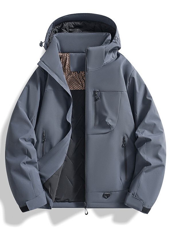 三防软壳冲锋衣女外套秋冬防风防水徒步登山服男高级感棉衣夹克|undefined