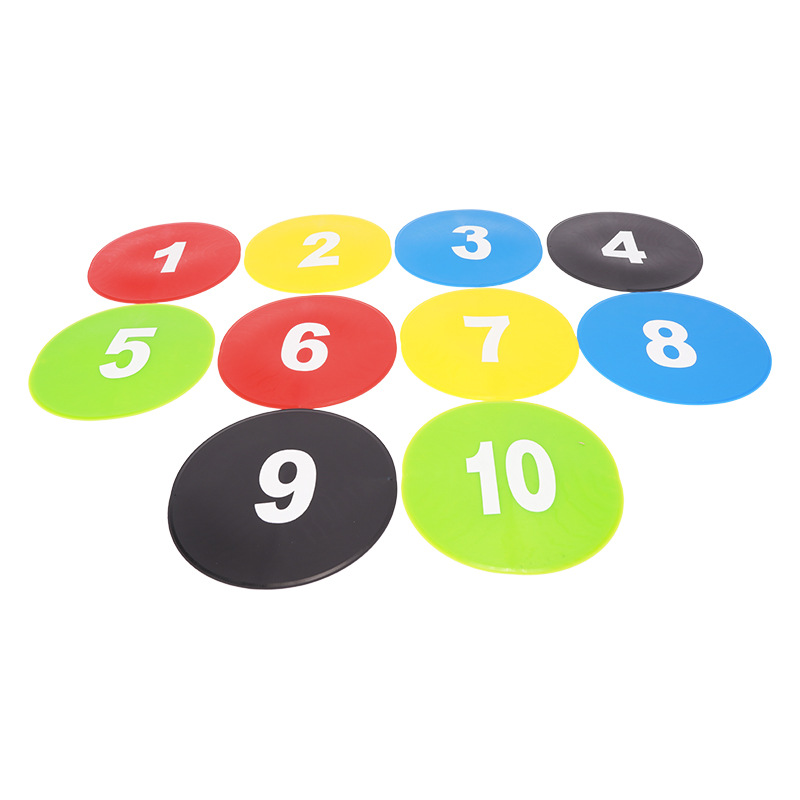 Placa de logotipo plana Placa de logotipo redonda Marca de entrenamiento de fútbol Placa de logotipo blando Placa de logotipo digital