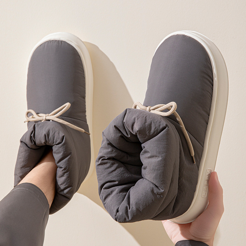 High-Top Cotton Slippers for Men, Winter down Cloth Waterproof and Warm Indoor and Outdoor Wear Thick-Soled Bag-Heeled Cotton Shoes for Women High-Top Cotton Slippers for Men, Winter down Cloth Waterproof and Warm Indoor and Outdoor Wear Thick-Soled Bag-Heeled Cotton Shoes for Women