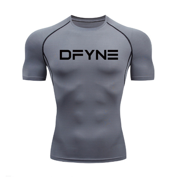 Quick dry sports base breathable elastic T-shirt for gym for…