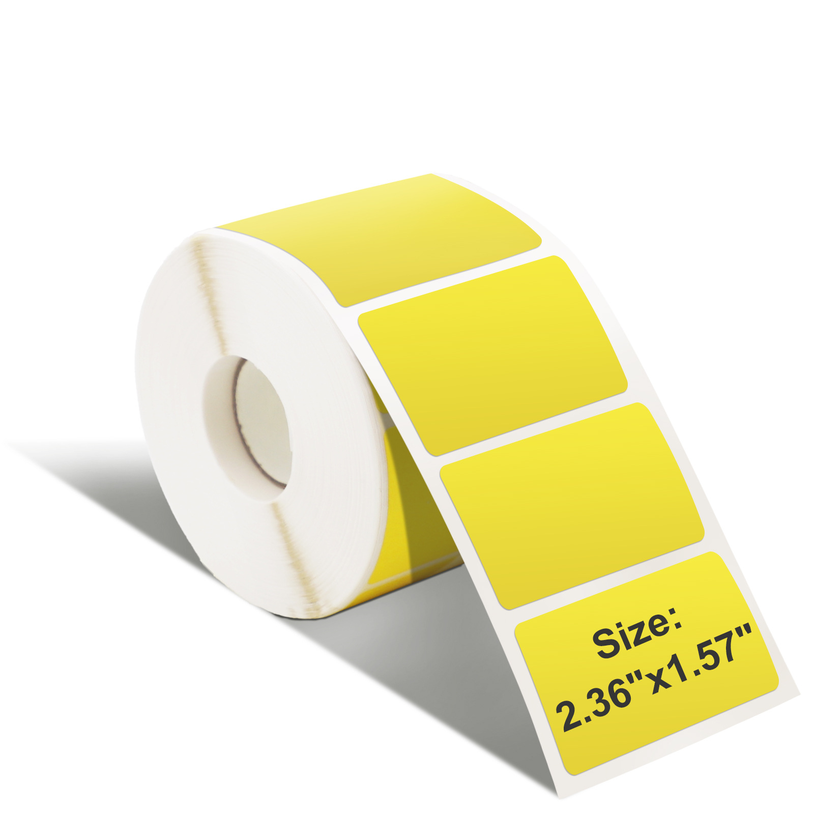 60*40mm 정사각형 3중 감열 라벨지(노란색) 1000매/롤