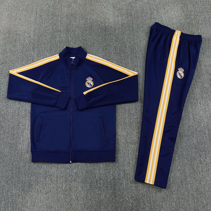Real Madrid Club Long-Sleeve Football Jacket Zipper Jacket Training Suit Adult Performance Student Sportswear Foreign Trade