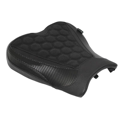 Front Cushion Rear Seat – Motorcycle cushion - black-honeycomb-style-front-seat-cushion