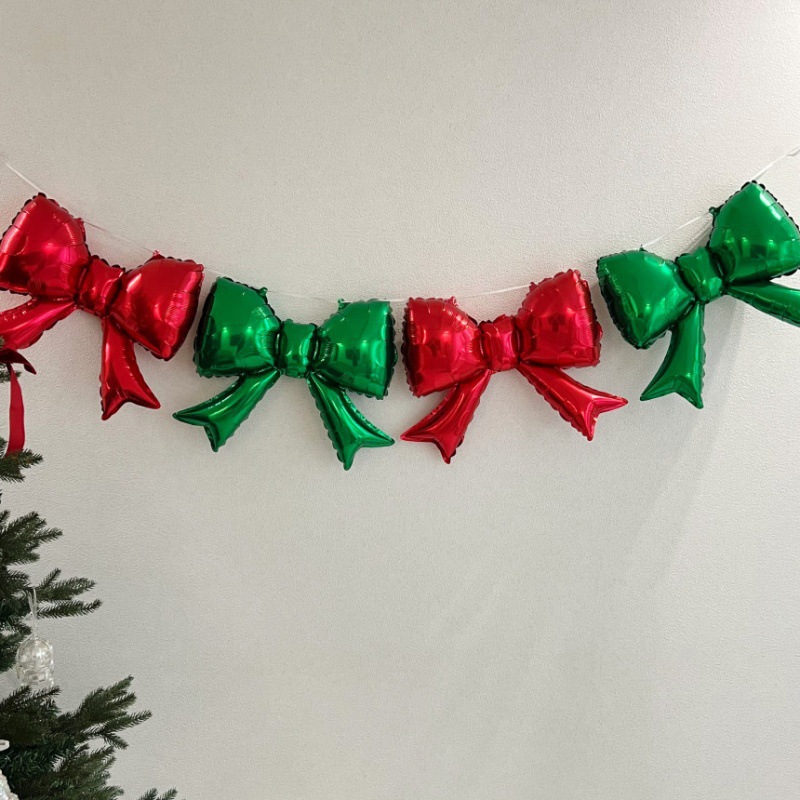 Navidad mini arco de película de aluminio globos paquete de decoración de fotos en línea accesorios de fondo restaurante cafetería