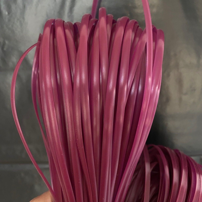 Imitación de ratán 5mm material de tejido de ratán plano hilo de ratán bolsa tejida de ratán de imitación bricolaje sellado de ratán de plástico hecho a mano