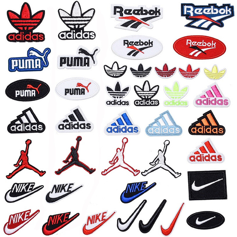 Black Fox Big Brand Embroidery Cloth Sticker Computer Embroidery Label Sportswear Decoration Famous Brand Sticker Cartoon Slam Dunk Little Man Embroidery Sticker