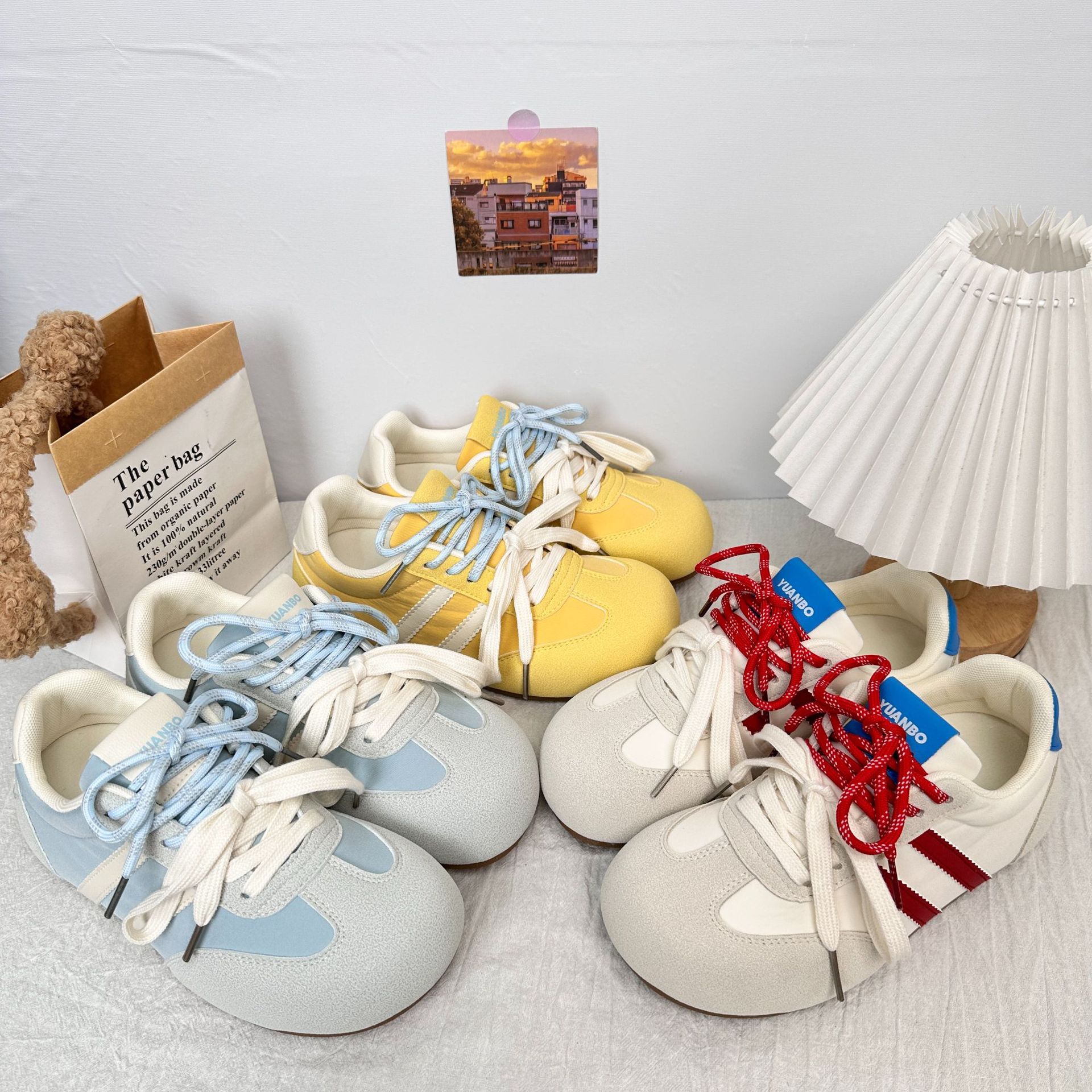 Yuanbo retro todo-fósforo zapatos Forrest Gump para estudiantes zapatos de entrenamiento alemán para mujer 2025 primavera y otoño zapatos deportivos casuales ligeros para el cabello image 1