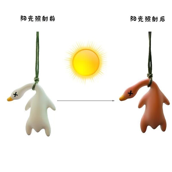Color-changing roast duck car pendant cute niche and funny style…