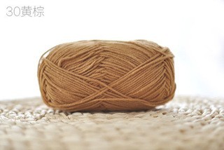 [Envío gratis] productos genuinos de cuatro hebras hilo de algodón de leche hilo de bebé muñeca hilo de algodón ganchillo lindo muñeca lana 4-Strand