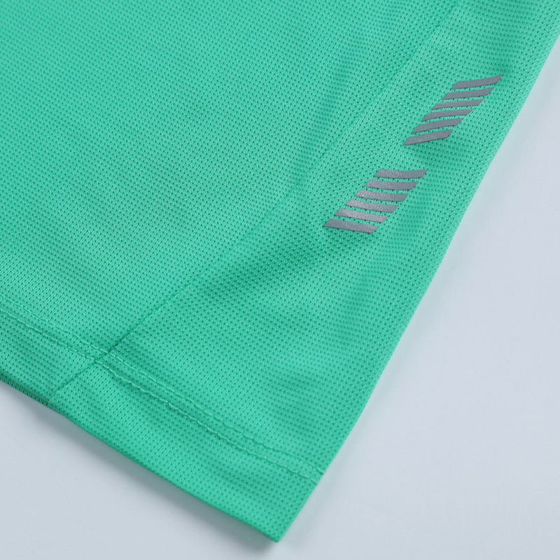 Camiseta deportiva de verano para hombre y mujer, de cuello redondo, manga corta, para entrenamiento al aire libre, fitness, transpirable, elástica, de secado rápido, estilo delgado.