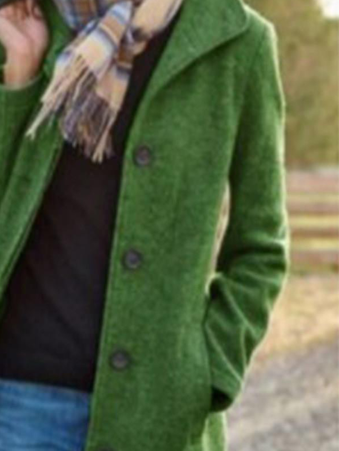 Women's Long Woollen Overcoat For Women Retro Style Solid Colour_voghion.com