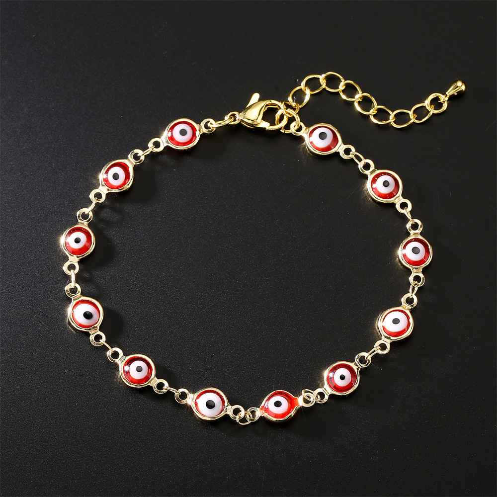 drip oil devilu0027s eye jewelry copper-plated gold European and American popular bracelet