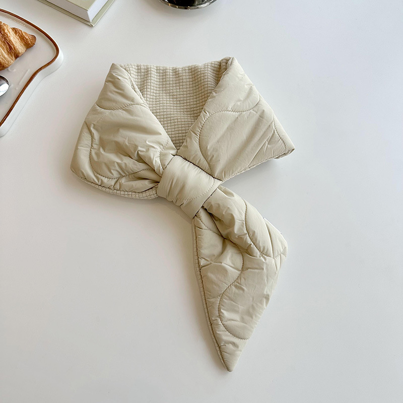 Nuevo algodón de pluma pequeña oreja brazalete para mujeres otoño y invierno estilo coreano versátil perezoso grueso calentamiento protector de cuello pequeño bufandas chal