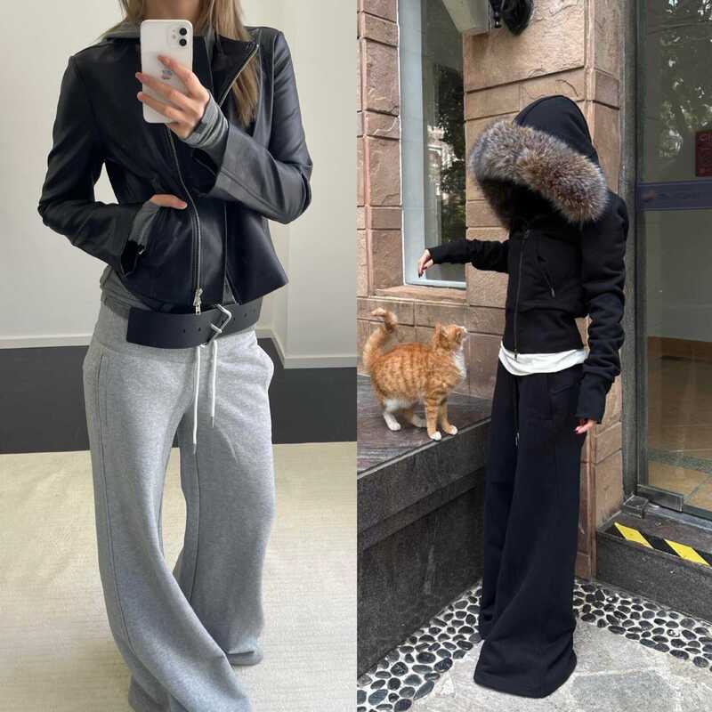 【Featured】Yuran 26 New Early Autumn Collection: Siro-spun organic cotton wide-waisted ribbed floor-length flared sweatpants 【Featured】Yuran 26 New Early Autumn Collection: Siro-spun organic cotton wide-waisted ribbed floor-length flared sweatpants