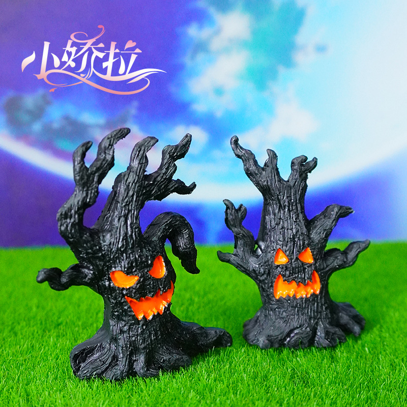 Nueva red de comercio exterior transfronterizo micro paisaje árbol de hadas árbol mágico decoración de escena de Halloween accesorios de decoración árbol demonio