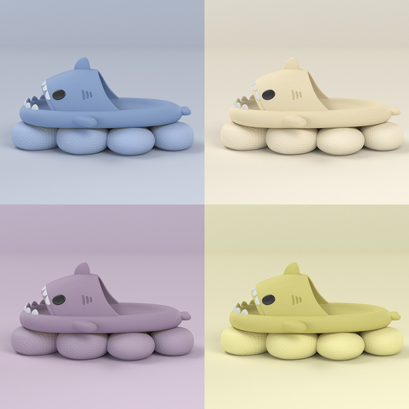 Shark Slippers for Summer, Suitable for Adults, Couples, Parents and Children, Trendy Indoor and Outdoor Quirky Home Cute Cartoon Non-Slip Sandals
