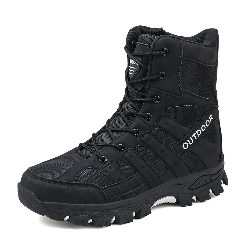 Footwear, climbing demi-season high wear-resistant boots, non-slip off-road sports shoes for hiking, plus size