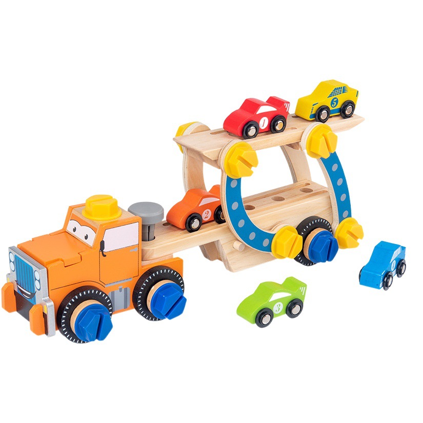 Juego de juguetes de tornillos y tuercas para niños, educativo, destornillador desmontable, camión de ensamblaje, para niños pequeños de 2-3-4 años.