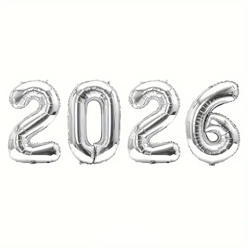 2026数字32寸数字气球套装马年跨年新年庆典晚会派对装饰铝膜气球|undefined