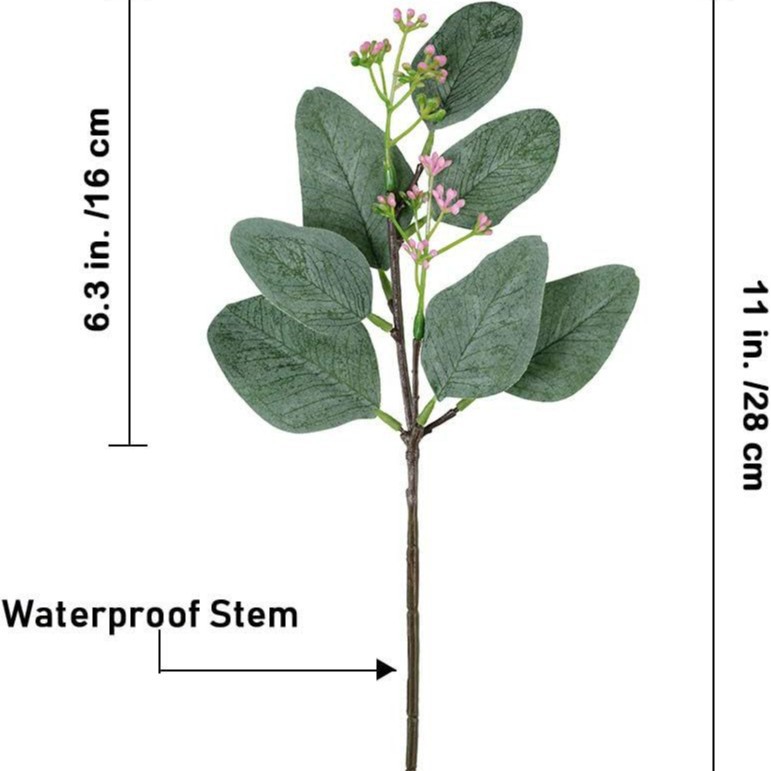과일 가루가 포함된 단일 뾰족한 잎