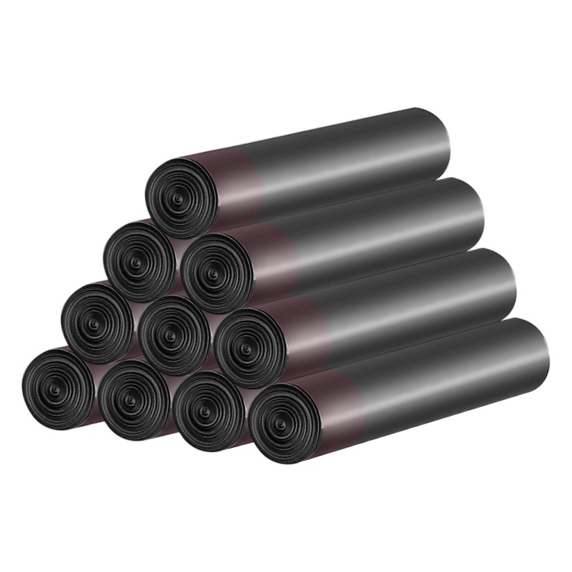 Bolsas de Basura con Cordón de HDPE, Autosellables, Gruesas y Desechables para Hogar