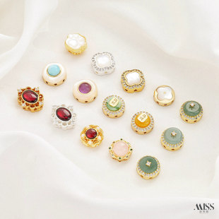 �~����18K��Ȼ�����ؔ�ϼtɏ�����yʯ�׵�ؐ���~�ݸ���diy���