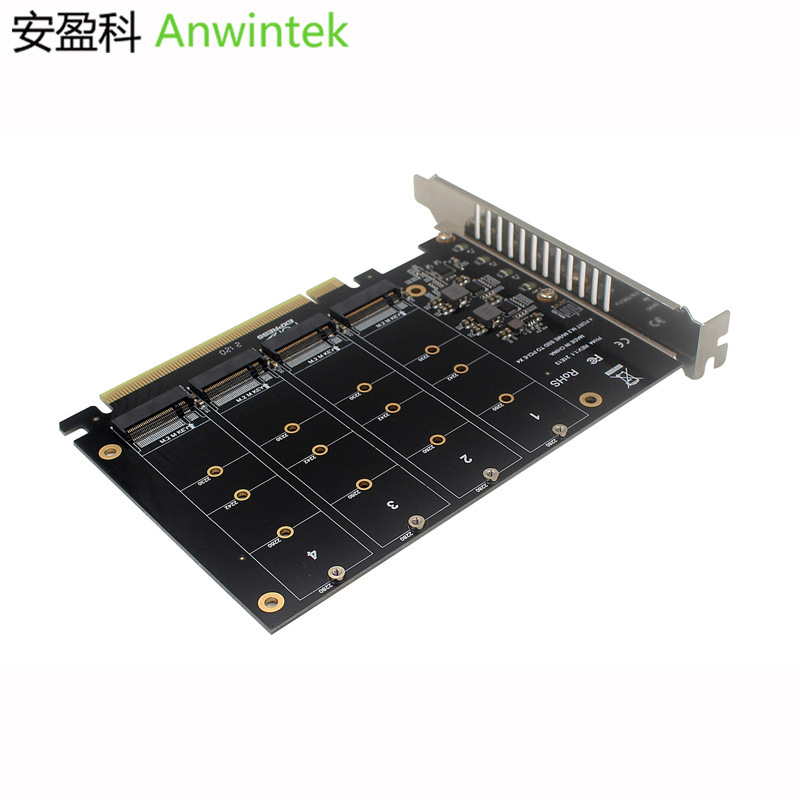 Anwintek NVMe4 posición del disco a PCIE X16 matriz de expansión tarjeta anyingke M.2RAIDX16 dividir tarjeta
