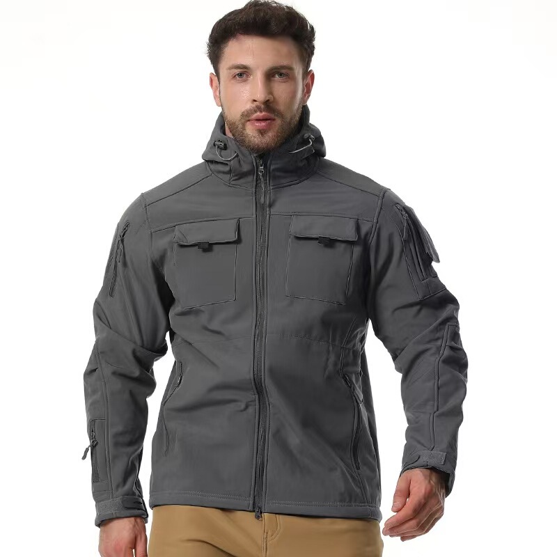 Commander Functional Jacket Men's Soft Shell Jacket Tactical Warm Plus Velvet Waterproof Strong Attack American Style