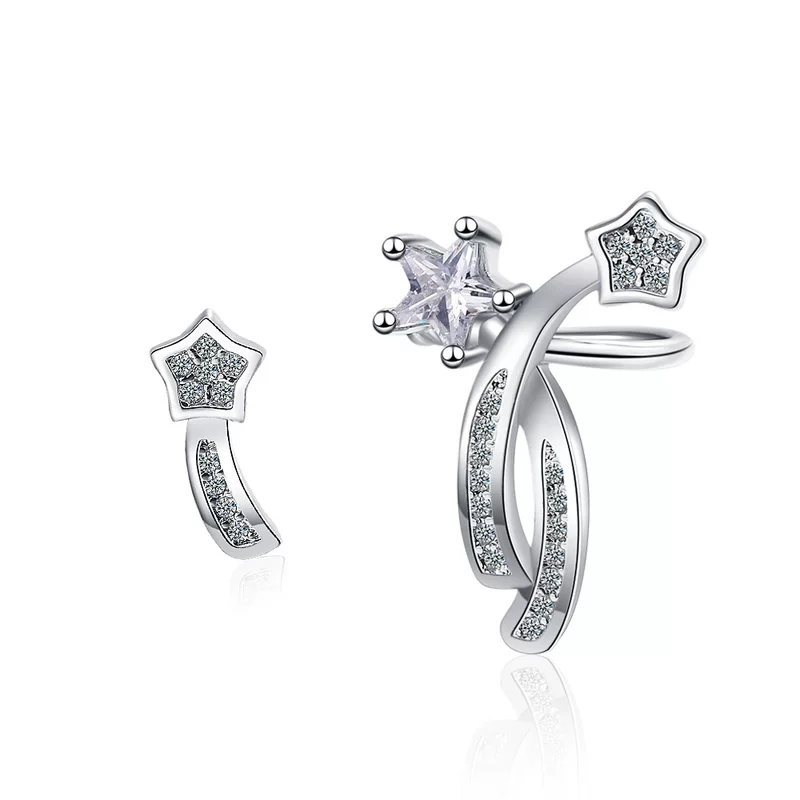 Серьги, асимметричные милые ушные клипсы, корейский стиль