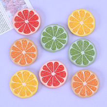 饰品配件批发创意新款西柚盘子摆件diy奶油胶手机壳洞洞鞋发夹