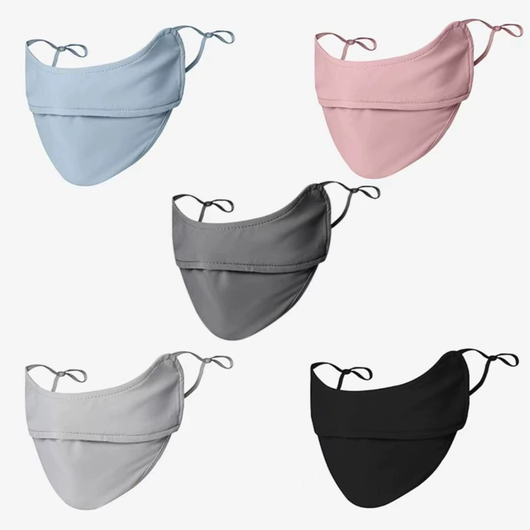 Летняя ультразвуковая маска спотовая маска для лица для езды на велосипеде тонкая дышащая женщина анти-ультрафиолетовый лед шелковая маска для глаз