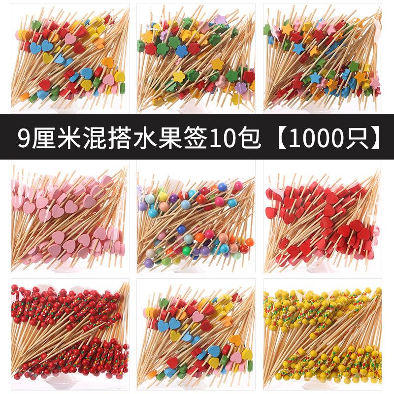 Fruit stick desechable flor stick