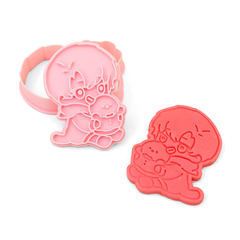 Nuevo juego de herramientas de modelo de impresión de galletas amor y fábrica de moldes de galletas de fondant de dibujos animados de espacio profundo al por mayor