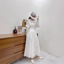 天丝重工国风刺绣贴合面料新中式上衣女装绣花薄款气质长袖衬衫