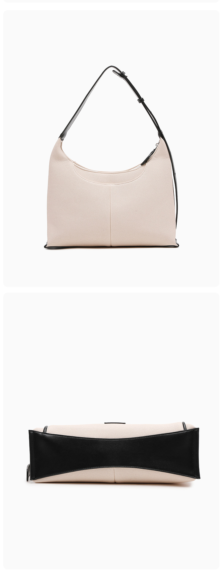 New canvas bag single shoulder crossbody armpit soft bag large capacity_voghion.com