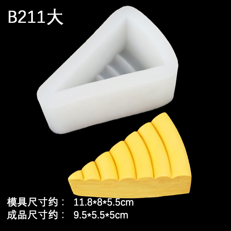 Simulación pellizco grande, medio y pequeño molde de la torta aromaterapia vela molde de silicona DIY cake yeso chocolate fondant