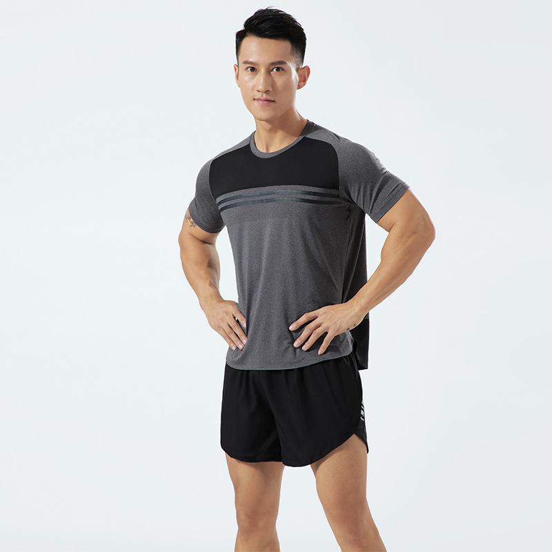summer man motion run Quick drying Cross border Specifically for Fitness wear T-shirt series Foreign trade machining customized Produce