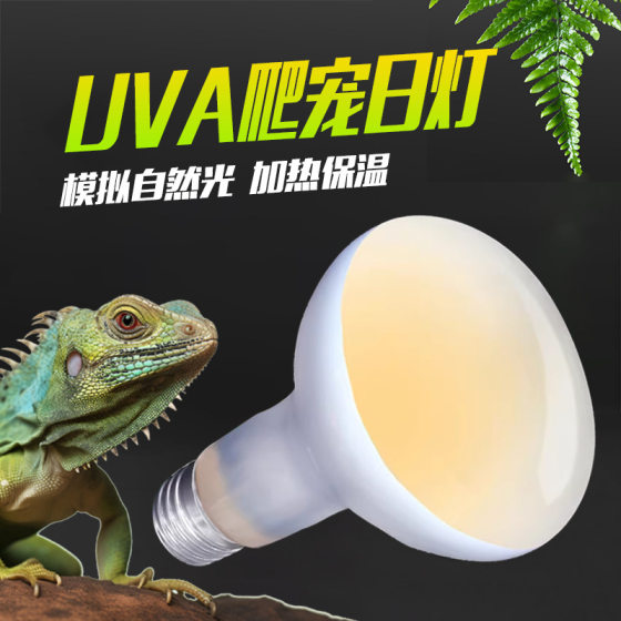 UVA Reptile Pet Fluorescent Lamp Reptile Night Light Tortoise Box Lizard Day Insulation Breeding Box Tank Basking Lamp Heating Lamp