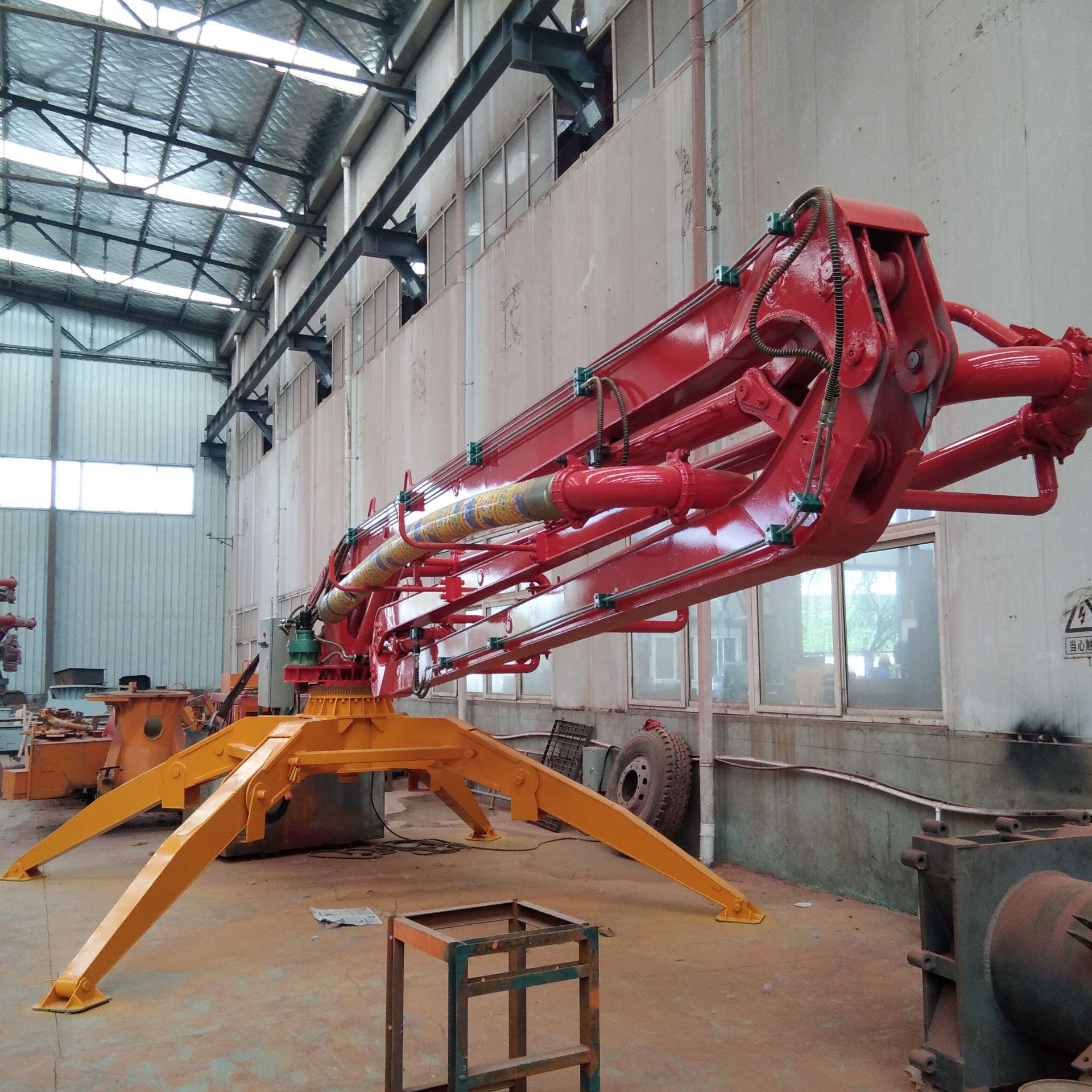 28米混凝土布料机 液压布料机配套HBTS60混凝土泵 楼板布料混凝土