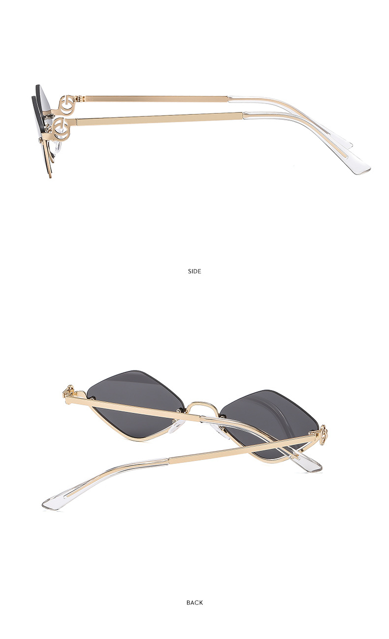 Casual Solid Color Ac UV400 Protection Polygon Full Frame Women's Sunglasses display picture 11